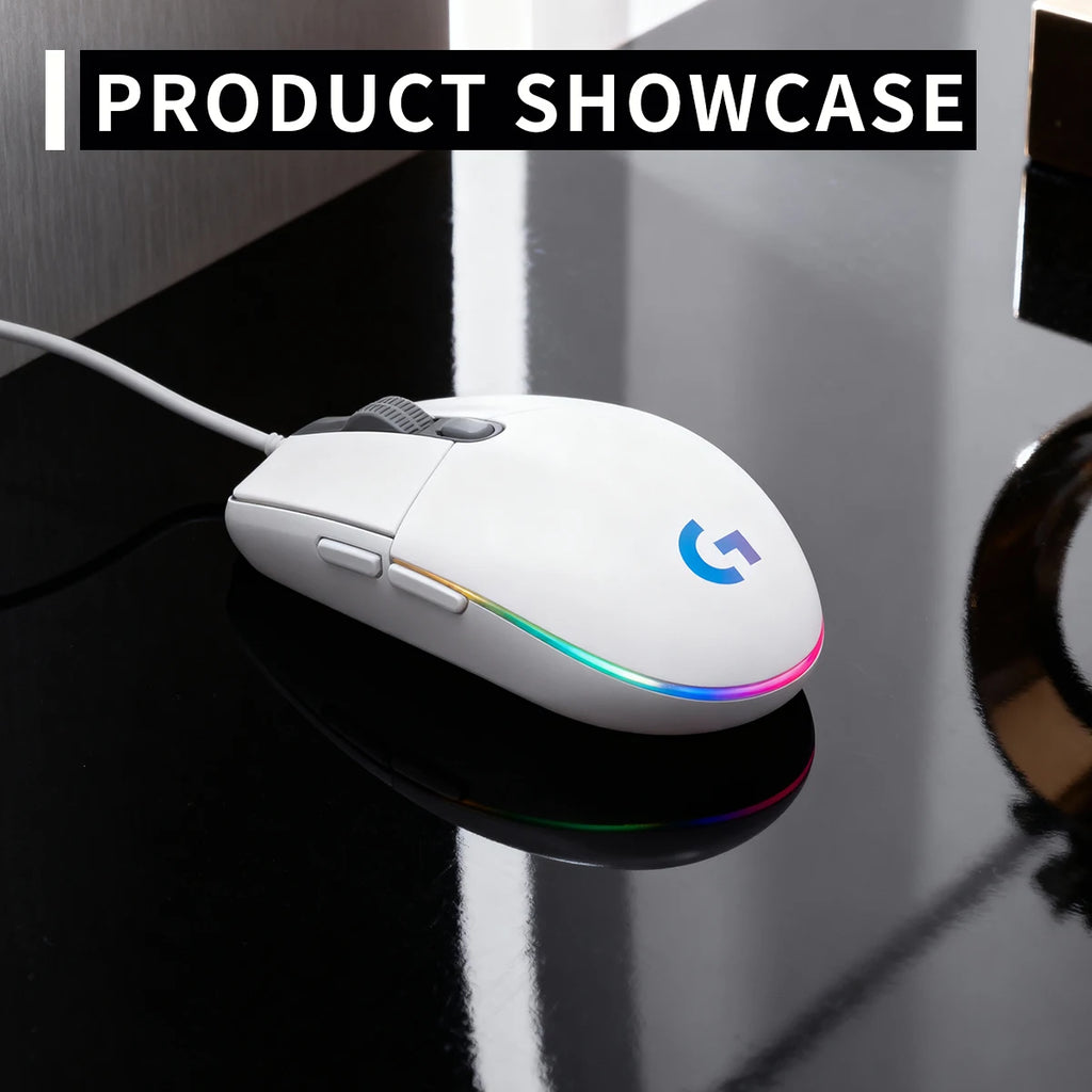 Logitech G102 Gaming Mouse 8000 DPI HERO Sensor 20M Click Durability RGB Lighting for Competitive Esports Daily Play G102  Mouse