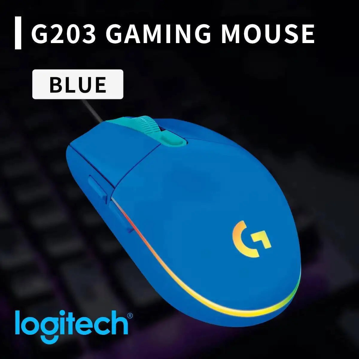 Logitech G102 Gaming Mouse 8000 DPI HERO Sensor 20M Click Durability RGB Lighting for Competitive Esports Daily Play G102  Mouse