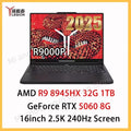 Lenovo LEGION R9000P 2025 R9 8945HX RTX5060/RTX5070 32GB 1TB 16inch 2.5K 240Hz Screen Game
